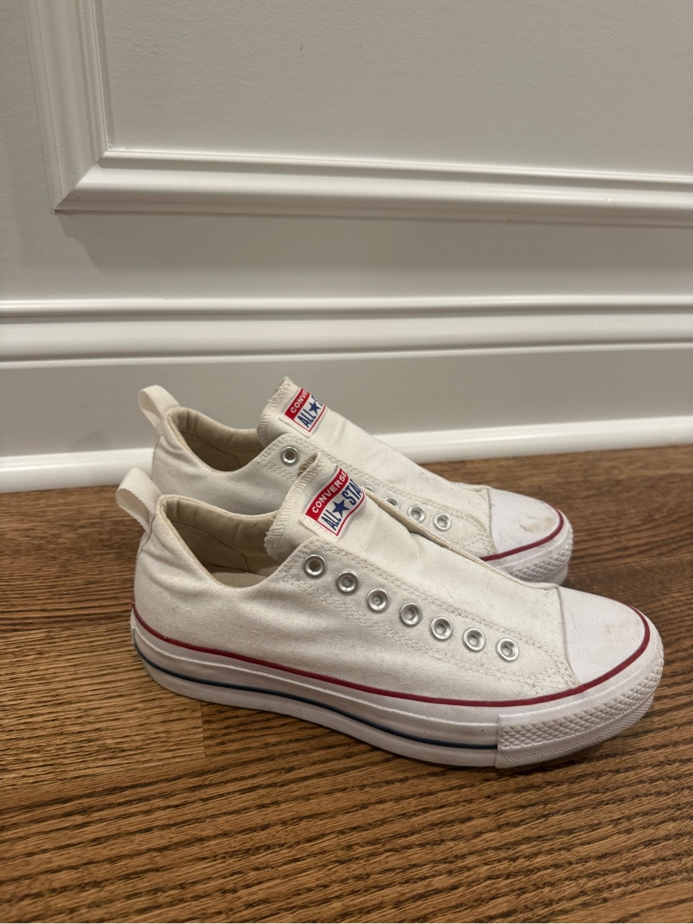 Slip-On White Platform Converse